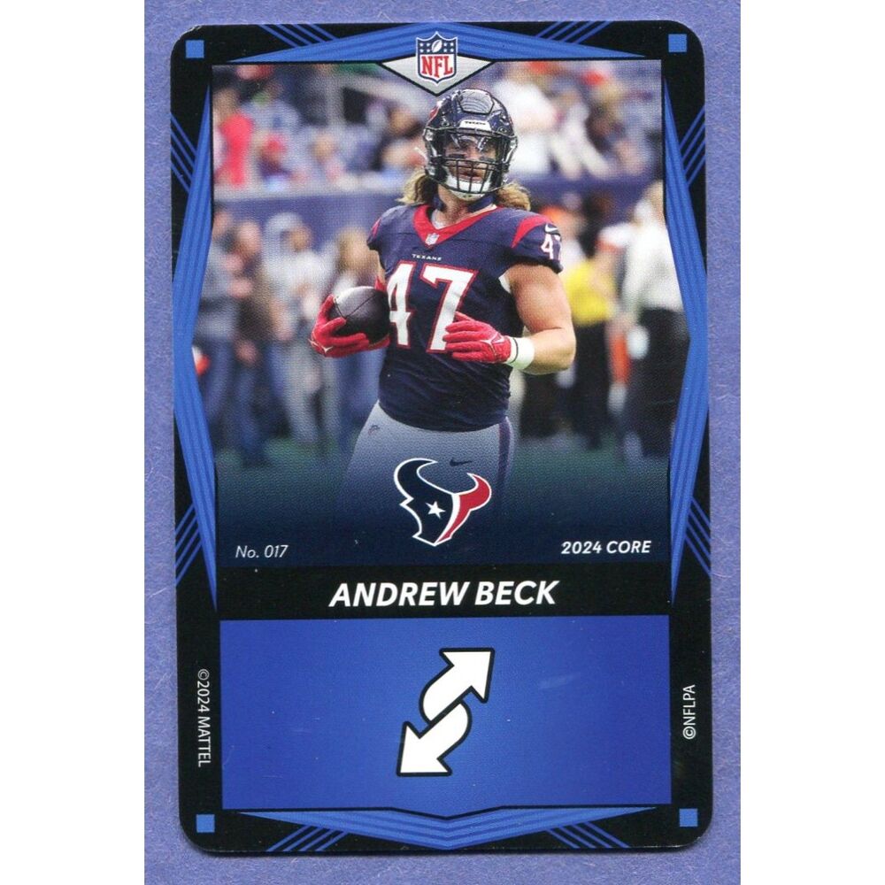 2024 Uno Elite Football Card Blue #17 Andrew Beck